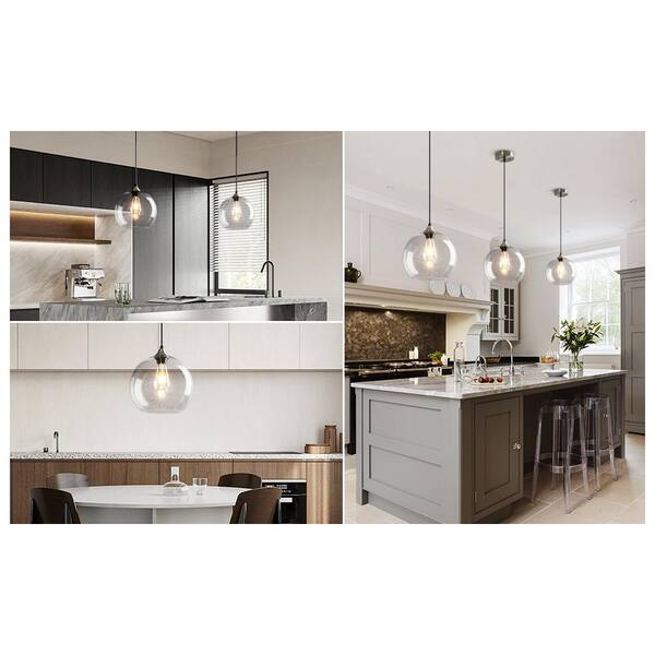 ZHLWIN Home Lighting ‎60-Watts 1 Light 9.84 in. Clear Glass
