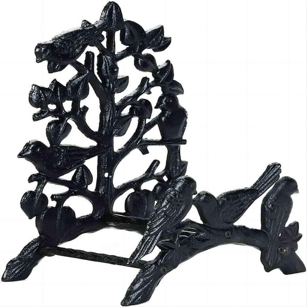Heavy Duty Cast Iron Garden Hose Holder - Wall Mounted Water Hose Hanger - Retro Style Decorative Hose Rack Reel