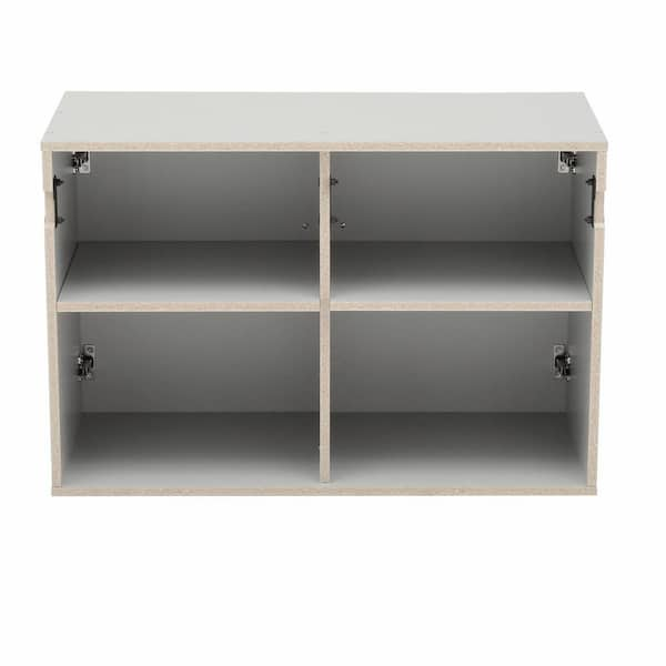 General Storage Cabinet; Acrylic, 10 Chambers, 4 Doors, 37 W x 16 D x 61  H