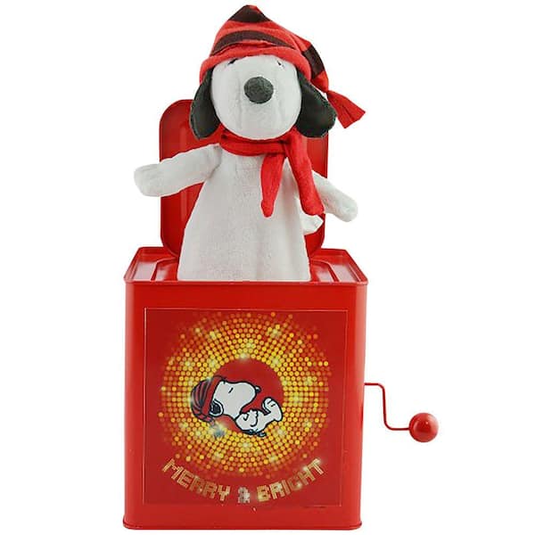 Unbranded 10.63 in. Jack in the Box Winter Snoopy