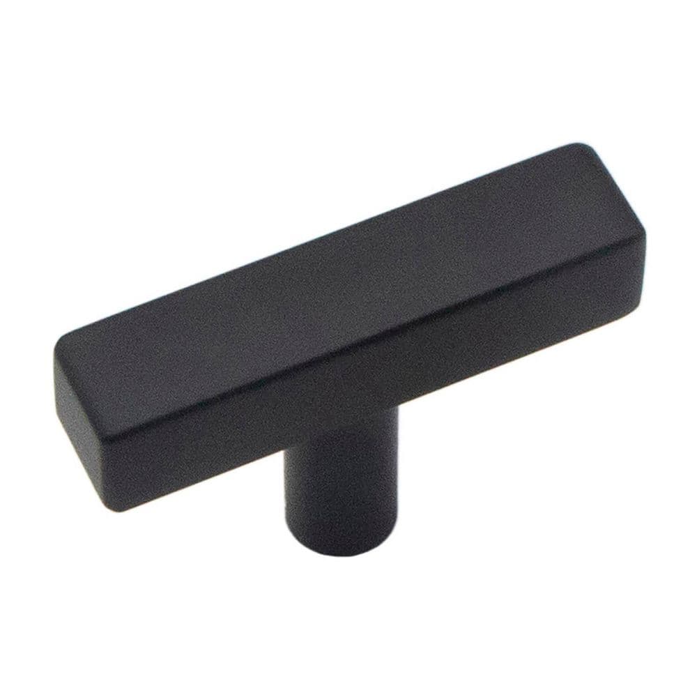Quad Collection T-Knob 2-1/16 in. x 1/2 in. Matte Black T-Knob Cabinet Knob (Set of 10) price history on PriceWatchPro