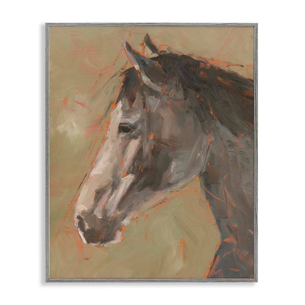 Neutral Brown Horse by Ethan Harper Gray Framed Animal Giclee Art Print 30 in. x 24 in. price history on PriceWatchPro
