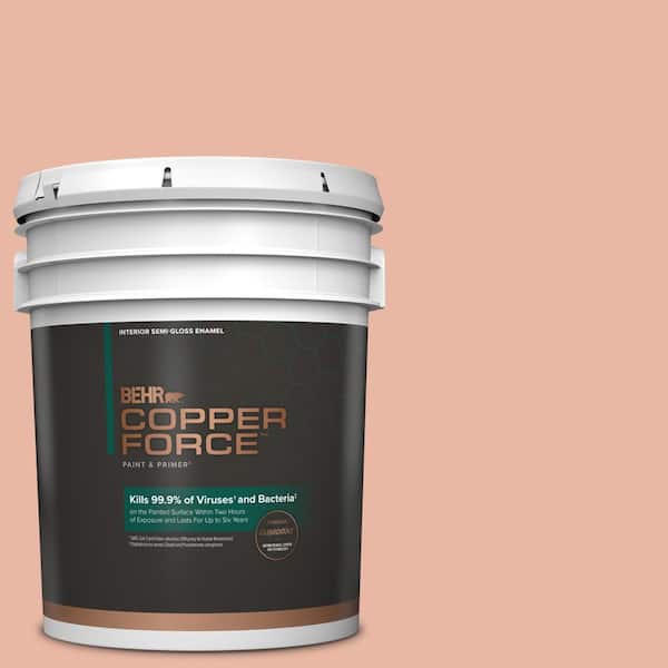 COPPER FORCE 5 gal. #M190-3 Pink Abalone Semi-Gloss Enamel Virucidal and Antibacterial Interior Paint & Primer