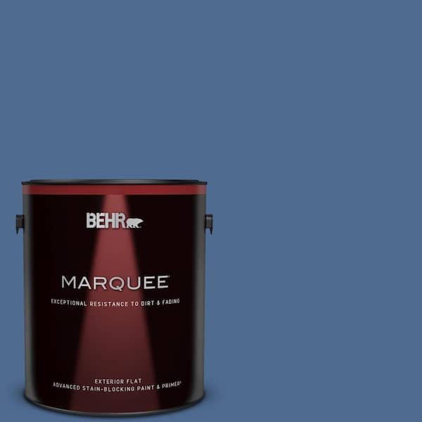 BEHR MARQUEE 1 gal. #590D-6 Wickford Bay Flat Exterior Paint & Primer