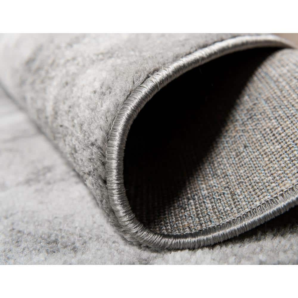 Larvotto Sofia 6'1" x 9' Reversible Gray Indoor Area Rug