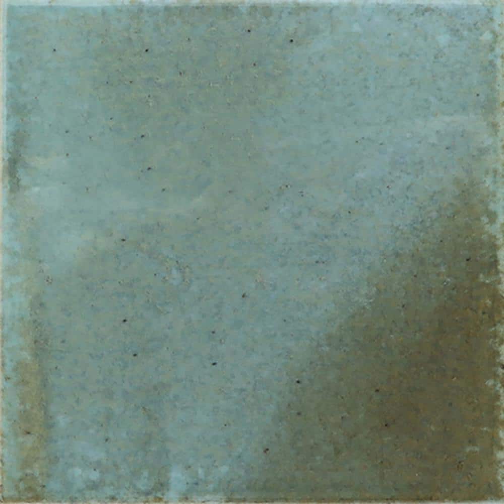 Antiek 4'' x 4'' Glossy Blue Ceramic Square Tile