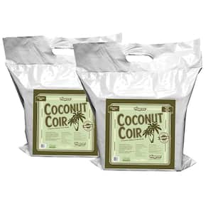 11 lb. (5KG) Coconut Coir Block, 100% Organic Coco Coir, (2-Pack)