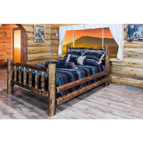 MONTANA WOODWORKS Glacier Country Medium Brown Puritan Pine Full Bed Frame