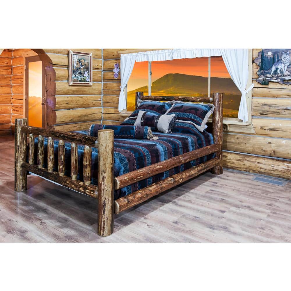 Glacier Country Medium Brown Puritan Pine Queen Bed Frame price history on PriceWatchPro