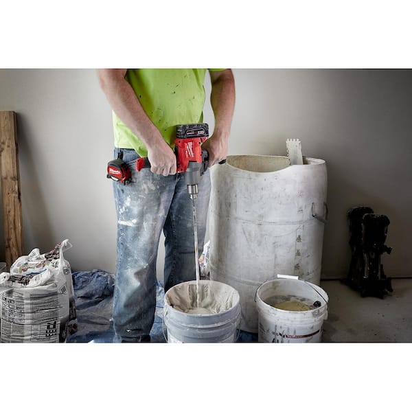 M18 FUEL 18V Lithium-Ion Brushless Cordless 1/2 in. Mud Mixer with M18 5.0 Ah Battery