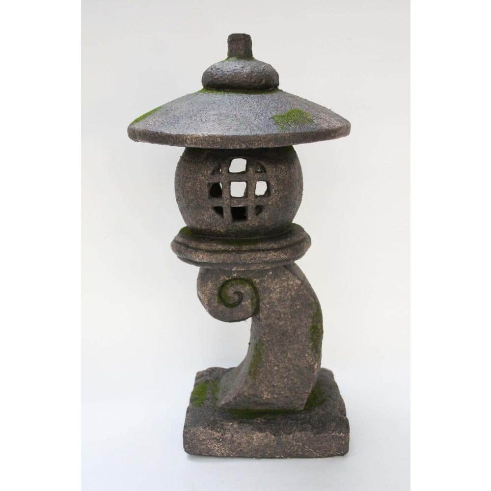 Grey Stone Pagoda Outdoor Hanging Lantern