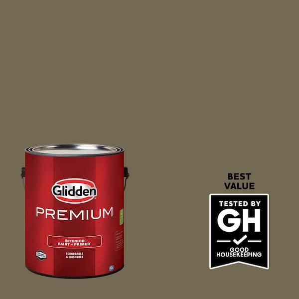 Glidden Premium 1 gal. PPG1026-7 Hip Waders Satin Interior Latex Paint