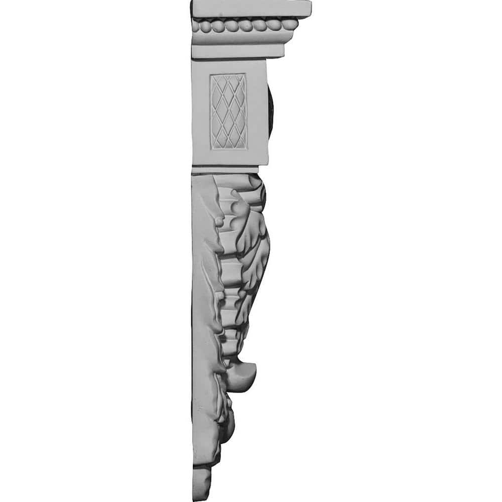 Hampshire Large White Urethane Decorative Drop Corbel
