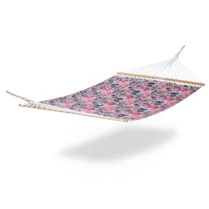 Vera Bradley 78 in. L x 51 in. W Quilted Hammock in Rain Forest Canopy Coral