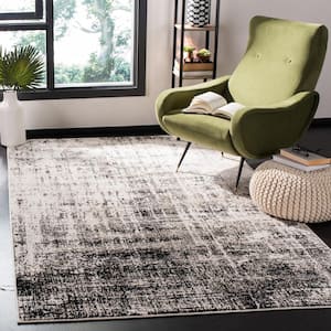 Adirondack Silver/Black 5 ft. x 8 ft. Abstract Area Rug