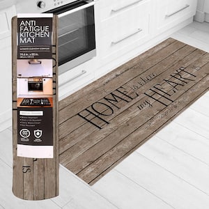 Home Heartwood 55 in. x 19.6 in. Anti-Fatigue Kitchen Mat