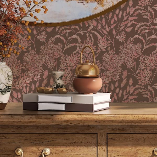 Mulberry Tree Wallpaper in Shades of Green on Sand – Lucie Annabel