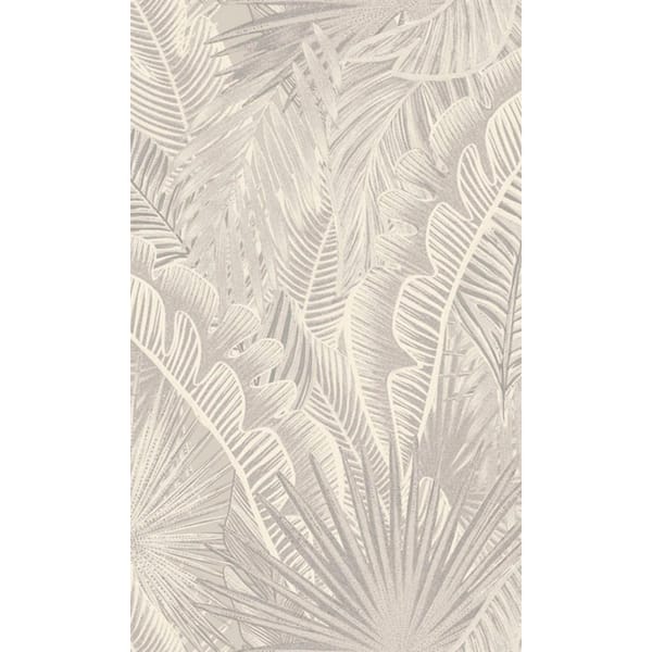 Walls Republic Light Bold Tropical Leaves Machine Washable, 57 sq.ft. Non-Woven Non-Pasted, Double Roll Wallpaper