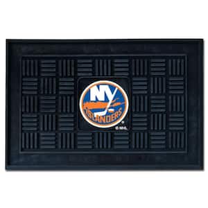 NHL New York Islanders Black 1 ft. 7 in. x 2 ft. 6 in. Indoor/Outdoor Vinyl Door Mat