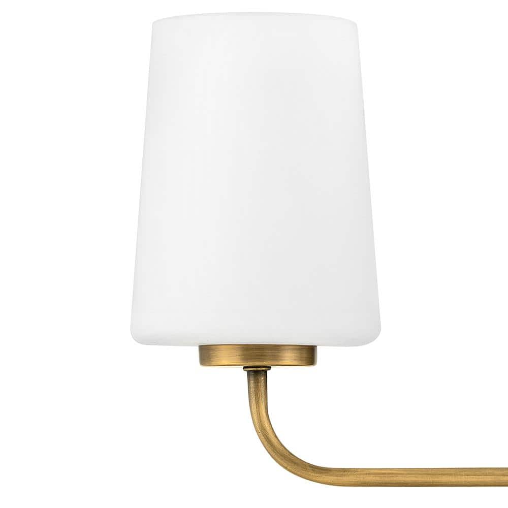 Heritage Brass 3-Light Etched Opal Dimmable Vanity Light