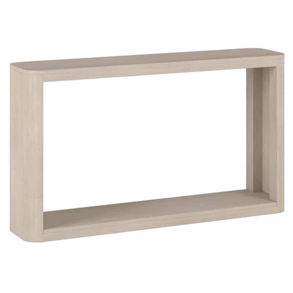 Meyer&Cross Kellan 52 in. Alder White Rectangle MDF Top Console Table