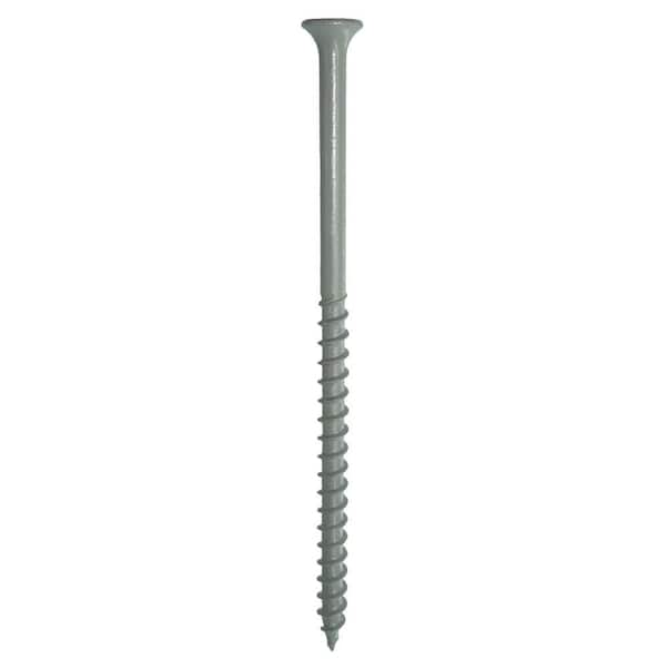 #10 x 4 in. #2 Phillips Bugle Head Coarse Thread Coated Exterior Wood Deck Screws 5 lb. Box