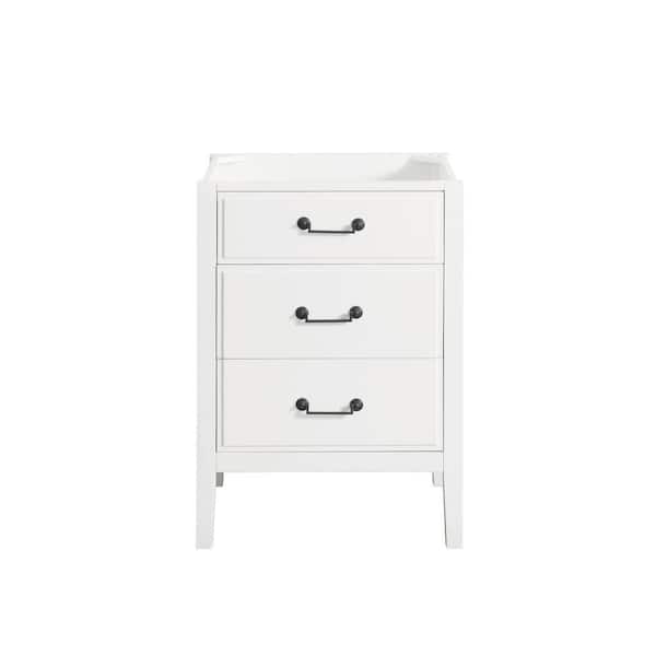 Avanity Delano 24 in. W x 21.5 in. D x 34 in. H Vanity Cabinet in White