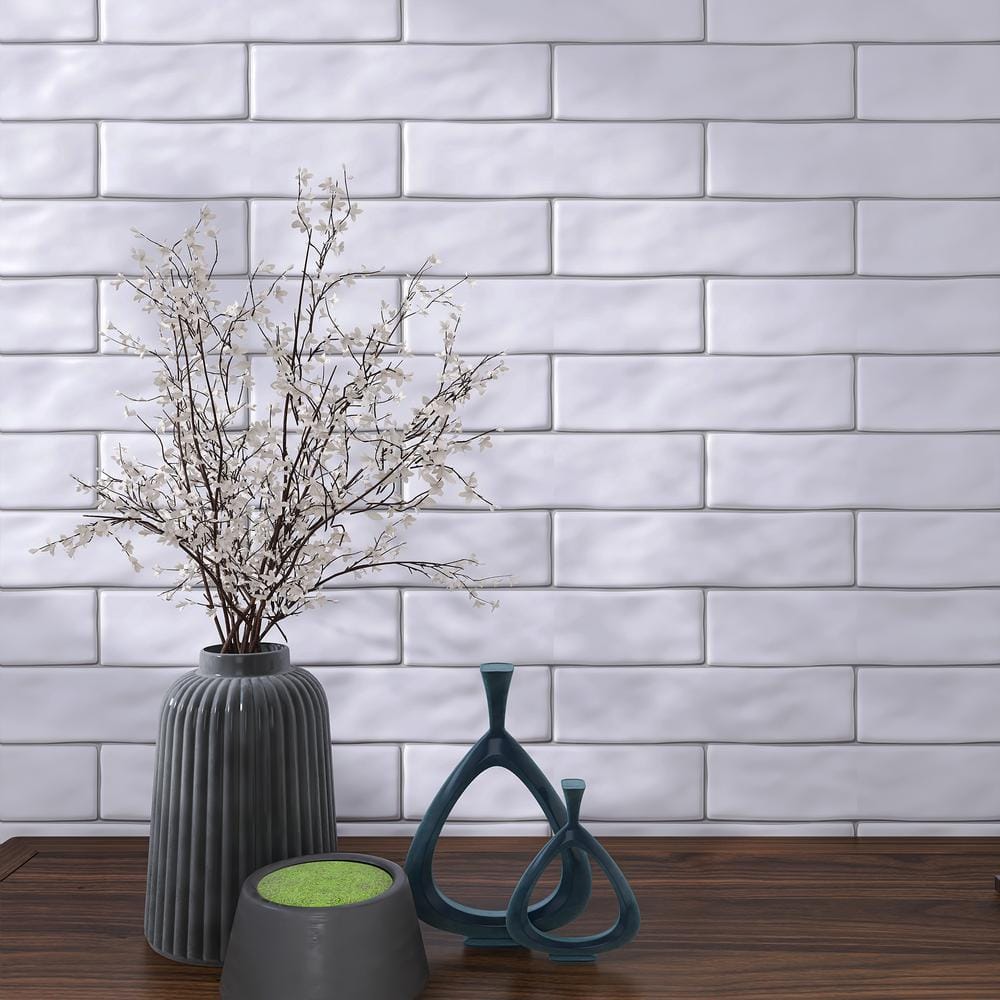 Matte White 3x12 Ceramic Subway Wall Tile
