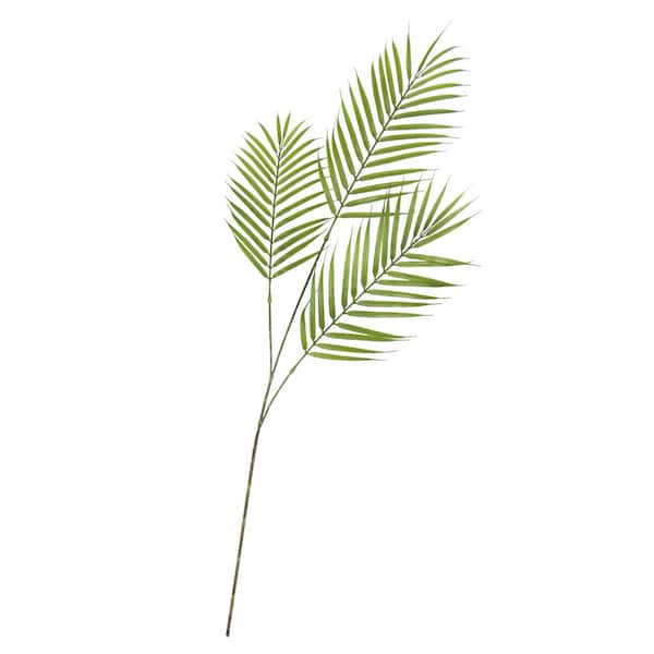 33 in. Artificial Palm Leaf Stem Plant Greenery Foliage Spray Branch (Set of 6)