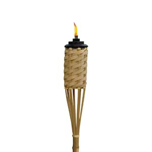 Weather Resistant Coated 60 in. Torch Homespun Bamboo