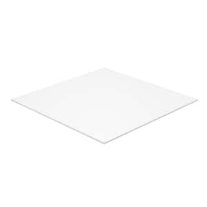 12 in. x 12 in. x 1/8 in. White Translucent 32% Acrylic Sheet (2-Piece)