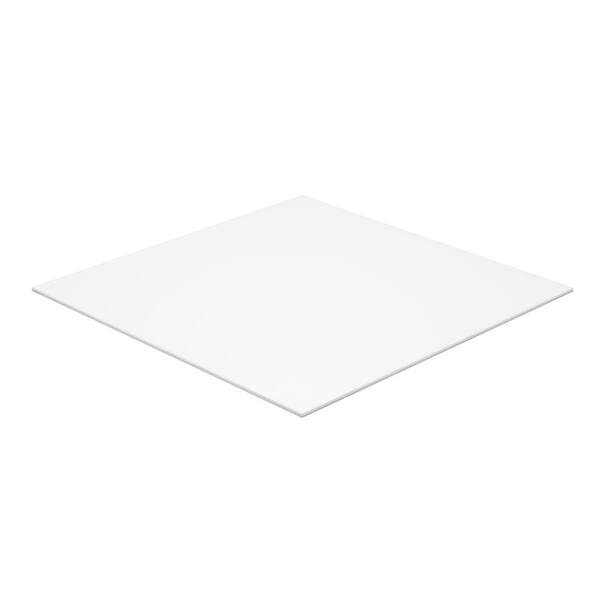 Falken Design 12 in. x 36 in. x 1/8 in. White Opaque Acrylic Sheet (2-Piece)