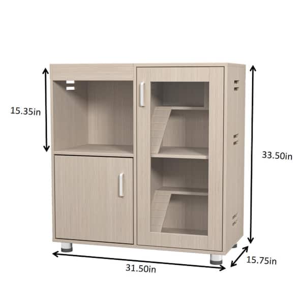 Maocao Hoom White 3-Drawer 15.35-in File Cabinet