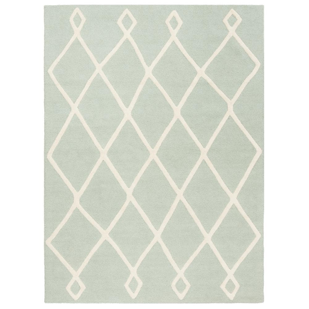 Ivory Bliss Hand-Tufted Wool Kids' Playroom Rug, 6' x 9'