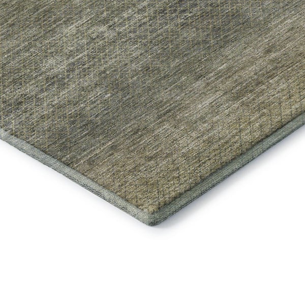 Mayfield Premium Machine Washable Abstract AMF2005 Fern 2 ft. x 3 ft. Accent Rug