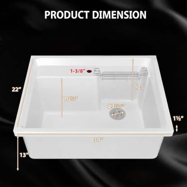 Zeafive All-in-One 30 in. W x 22in. Drop-in Topmount Single Bowl