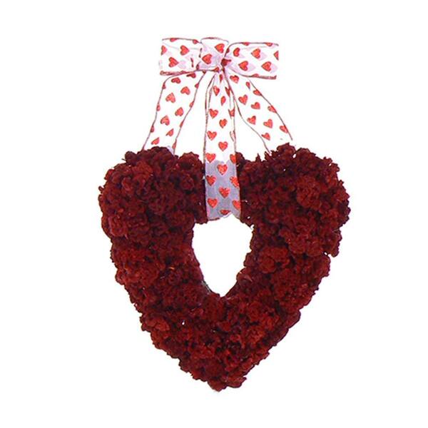 The Christmas Tree Company My Valentine 14 in. Dried Floral Wreath-DISCONTINUED