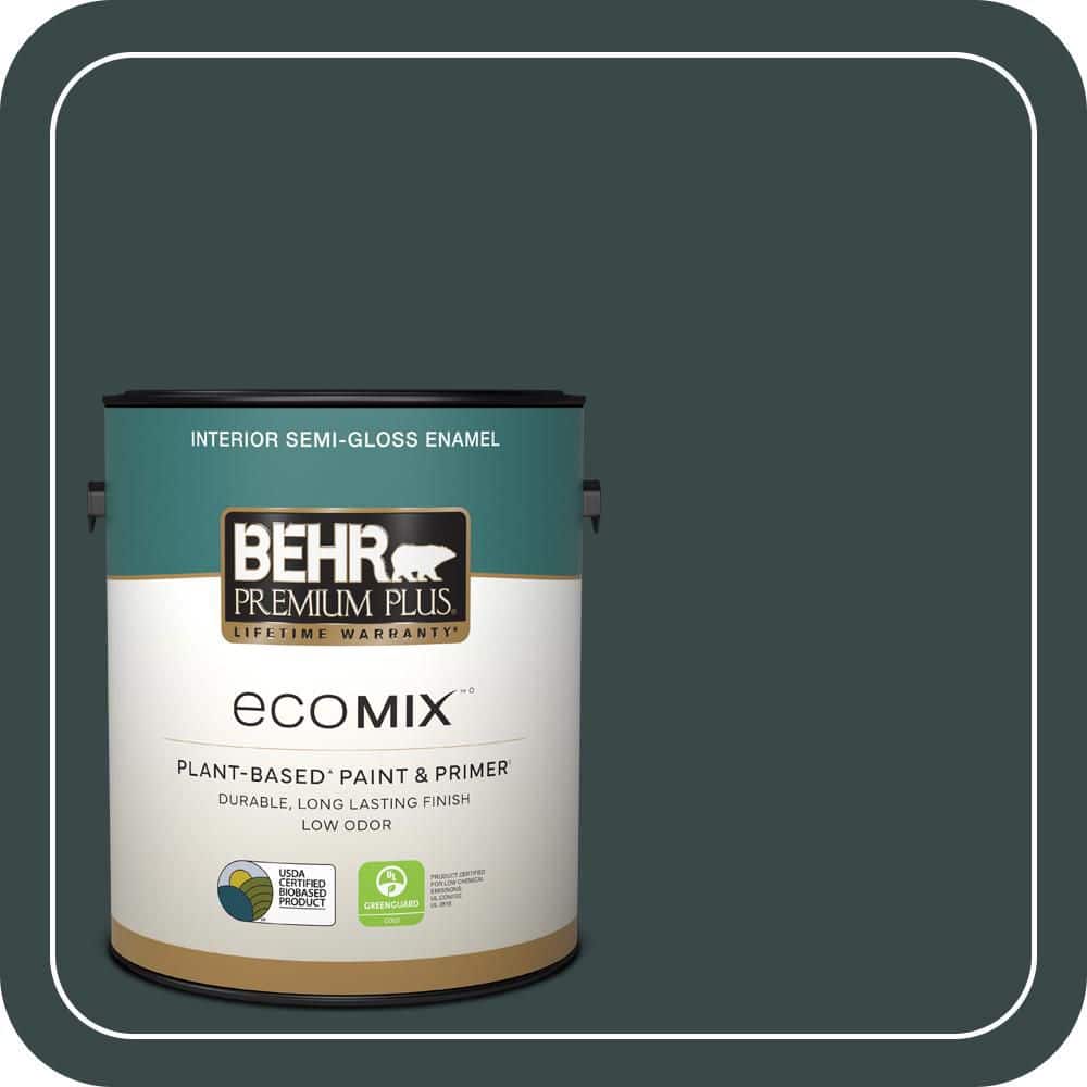 1 gal. #T14-16 Arboretum Semi-Gloss Enamel EcoMix Plant-Based Interior Paint & Primer price history on PriceWatchPro