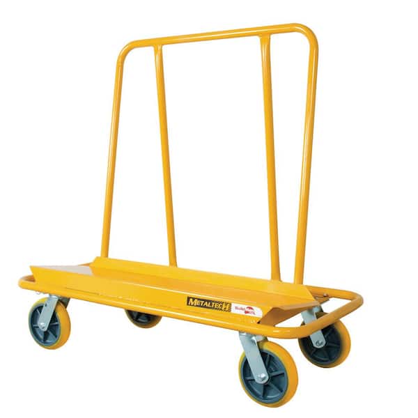 MetalTech Buildman Welded Steel Heavy Duty Dolly Cart for Moving Sheetrock, Drywall, or Plywood Sheets, 3000 lbs. Load Capacity