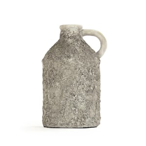 Polyresin Grey Large Decorative Pitcher Vase