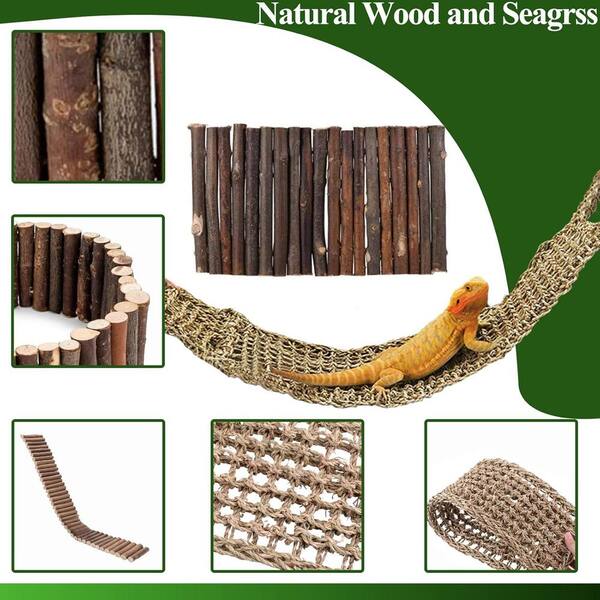 Snake Gecko Chameleon Decor Bearded Dragon Tank Accessories – Hammock ...