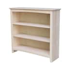 International Concepts 36 in. H Unfinished Solid Wood 3-Shelf Standard ...
