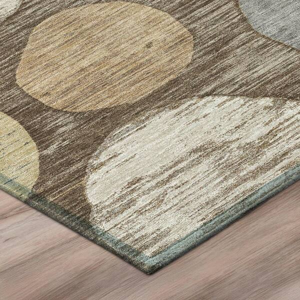 Chantille Machine Washable Indoor/Outdoor Abstract ACN3056 Chocolate 2 ft. x 3 ft. Accent Rug