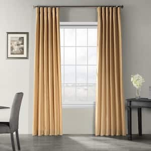 Butternut Solid Rod Pocket Room Darkening Curtain - 50 in. W x 120 in. L (1 Panel)