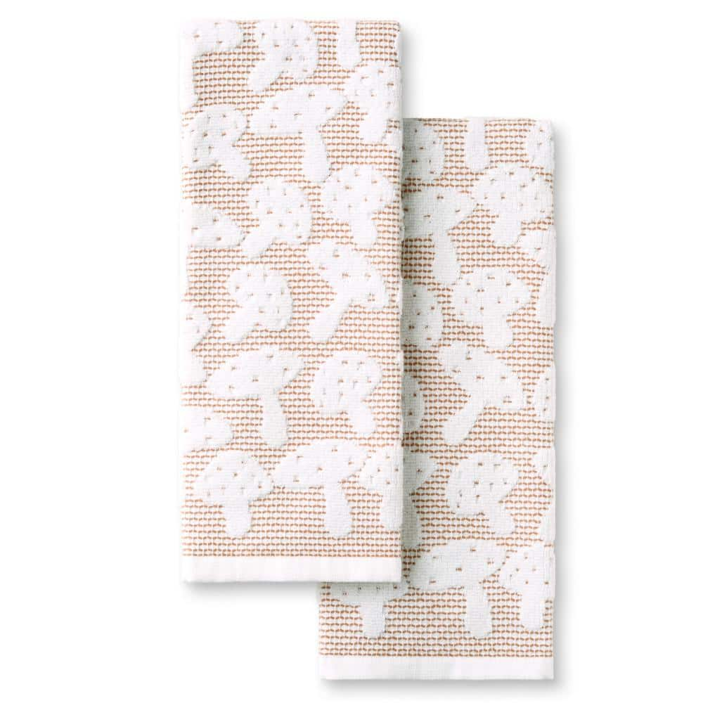 MARTHA STEWART Woodland Harvest Jacquard Mushrooms Brown Cotton Kitchen ...