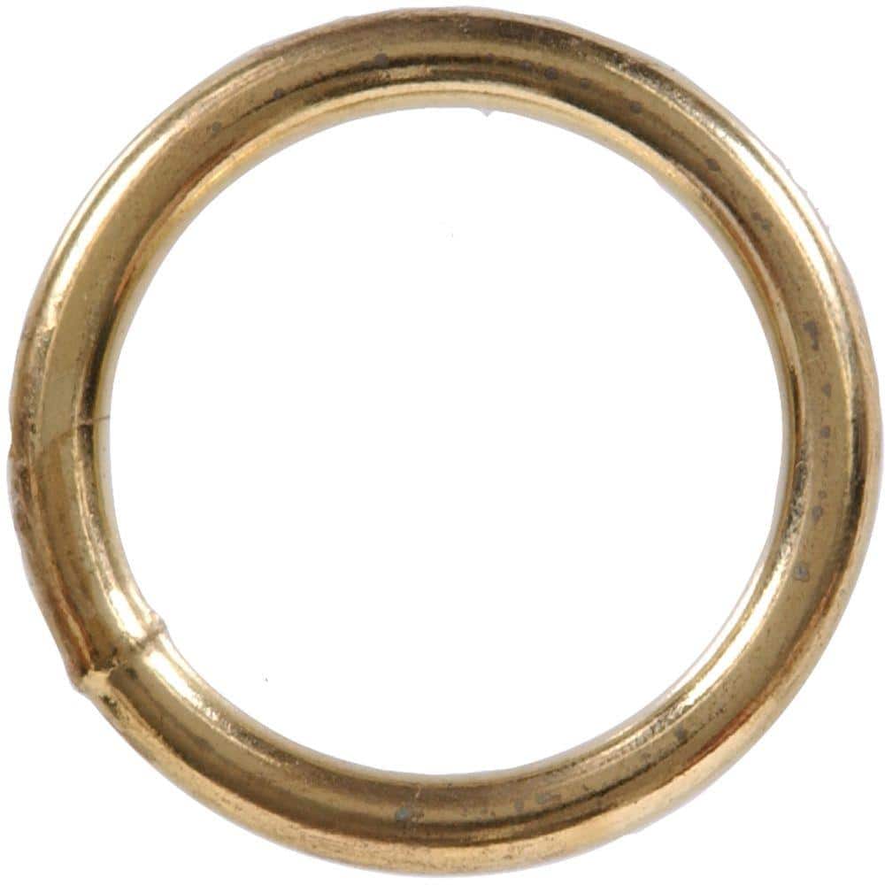 1 1/8 Inch Antique Brass Heavy Welded D-Rings Closeout