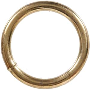 0.262 in. Wire x 2-1/2 in. Inside Diameter Brass-Plated Welded Ring (25-Pack)