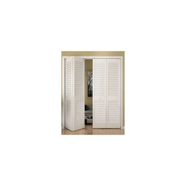 Frameport 24 in. x 80 in. Plantation Louver/Louver 1-3/8 in. Solid