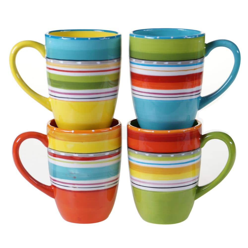 20 oz Colorful Garden Glass Cups – 4:12 THE LABEL