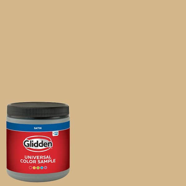 Glidden 8 oz. PPG1092-4 Craftsman Gold Satin Interior Paint Sample